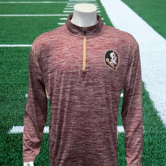 Florida State University FSU Noles 1/4 Zip Pullover Lightweight Jacket w/Pockets - Picture 2 of 12
